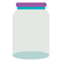 glass jar isolated icon vector illustration design