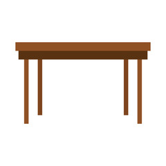 wood table empty