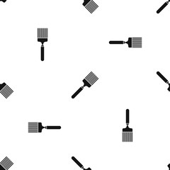 Brush pattern seamless black