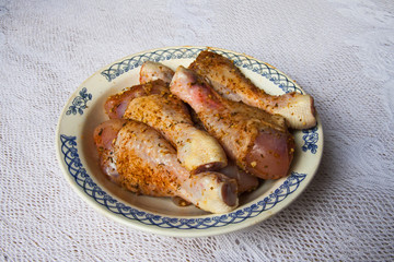 Chicken Legs Ready For Baking