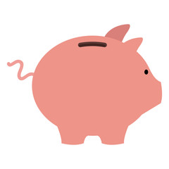 piggy savings isolated icon vector illustration design