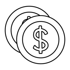 coin money isolated icon vector illustration design