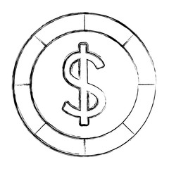 coin money isolated icon vector illustration design