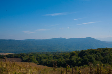 distance , horizon. Caucasus