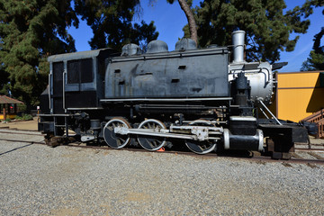 Vintage American steam locomotive