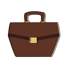 Business briefcase isolated