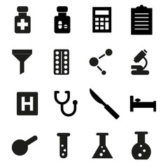 Obraz premium vector of medical icon set
