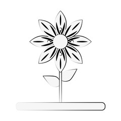 Beautiful flower symbol