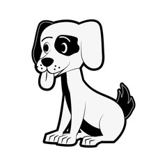 Fototapeta premium Cute dog cartoon