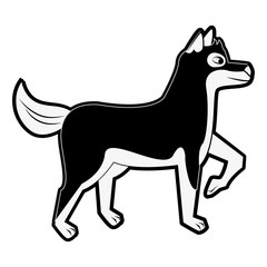 Fototapeta premium Cute dog cartoon