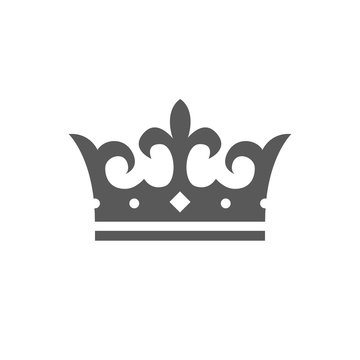 Vintage Creative Crown Icon design vector template.