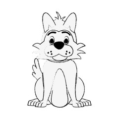Cute dog cartoon