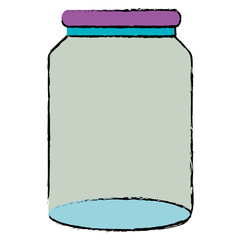 glass jar isolated icon vector illustration design