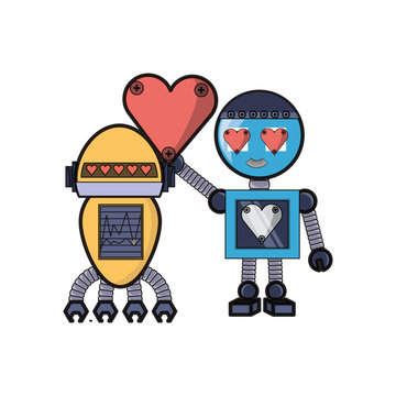 robots couple icon