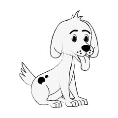 Cute dog cartoon