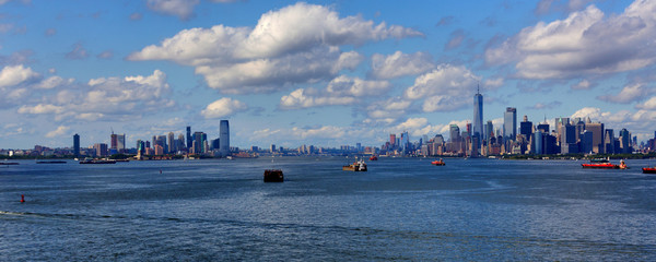 Jersey City and New York City