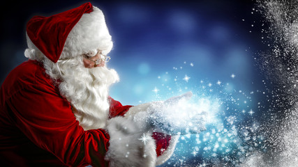 Santa Claus and magic time 