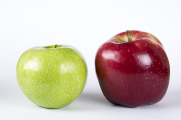 Green and Red Apple