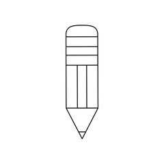 Wooden pencil isolated