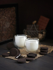 The cookies and milk.