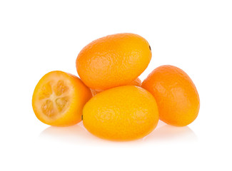 kumquat,cumquat fruit isolated on white background