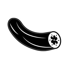 Cucumber fresh vegetable icon vector illustration graphic design