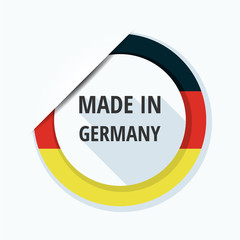 Made in Germany label illustration