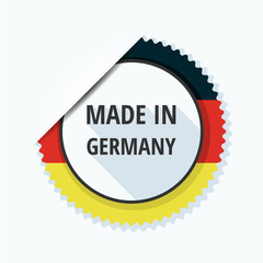 Made in Germany label illustration