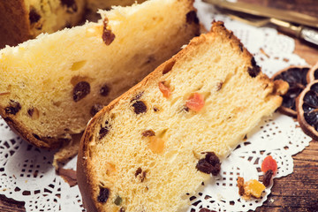 Panettone. Christmas Italian cake