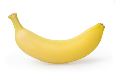 Banana isolated on white background with cliping path