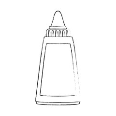 Glue bottle isolated