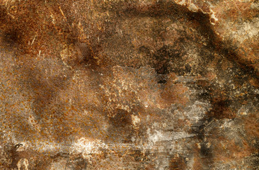Rust on an iron sheet.Texture.