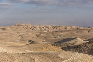 Scenic view of desert, Judean Desert, Dead Sea Region, Israel