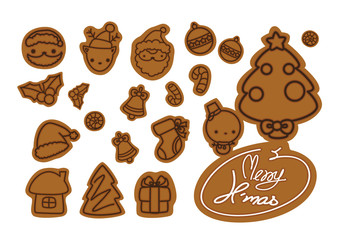 Christmas elements collection, Vector and illustrations