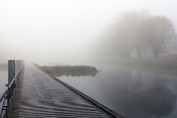 matin brumeux, parc Heyritz Strasbourg