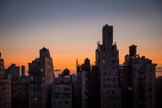 New York City upper east side cityscape
