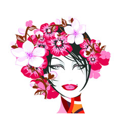 woman face realist silhouette