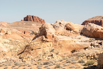 Fototapeta premium Road in Valley of Fire State Park