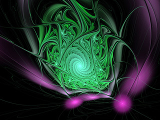 abstract multicolored fractal pattern