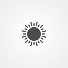 Sun vector icon