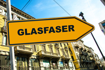 Schild 285 - Glasfaser