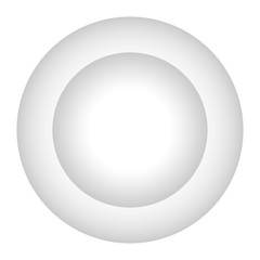 Isolated empty plate