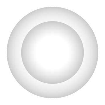 Isolated empty plate