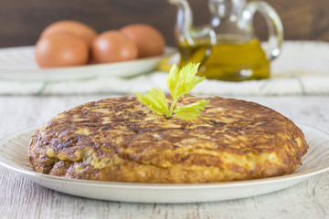 Delicious spanish omelette