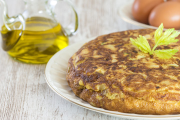 Delicious spanish omelette