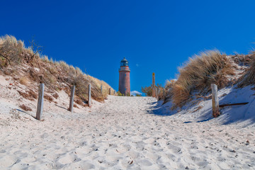 Lighthouse at the Weststrand of Baltic Sea