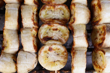 banana Brochettes grill 