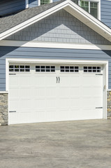 Garage door in Vancouver, Canada.