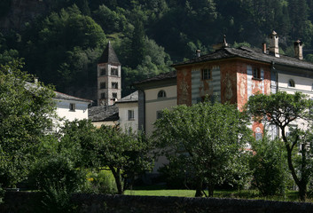 Fototapeta na wymiar Poschiavo im Puschlav, Graubünden