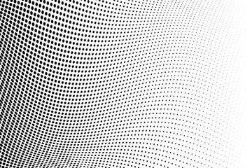 Foto auf Acrylglas Pop Art Wavy  Halftone background. Comic dotted pattern. Pop art style. Backdrop with circles, dots, rounds design element